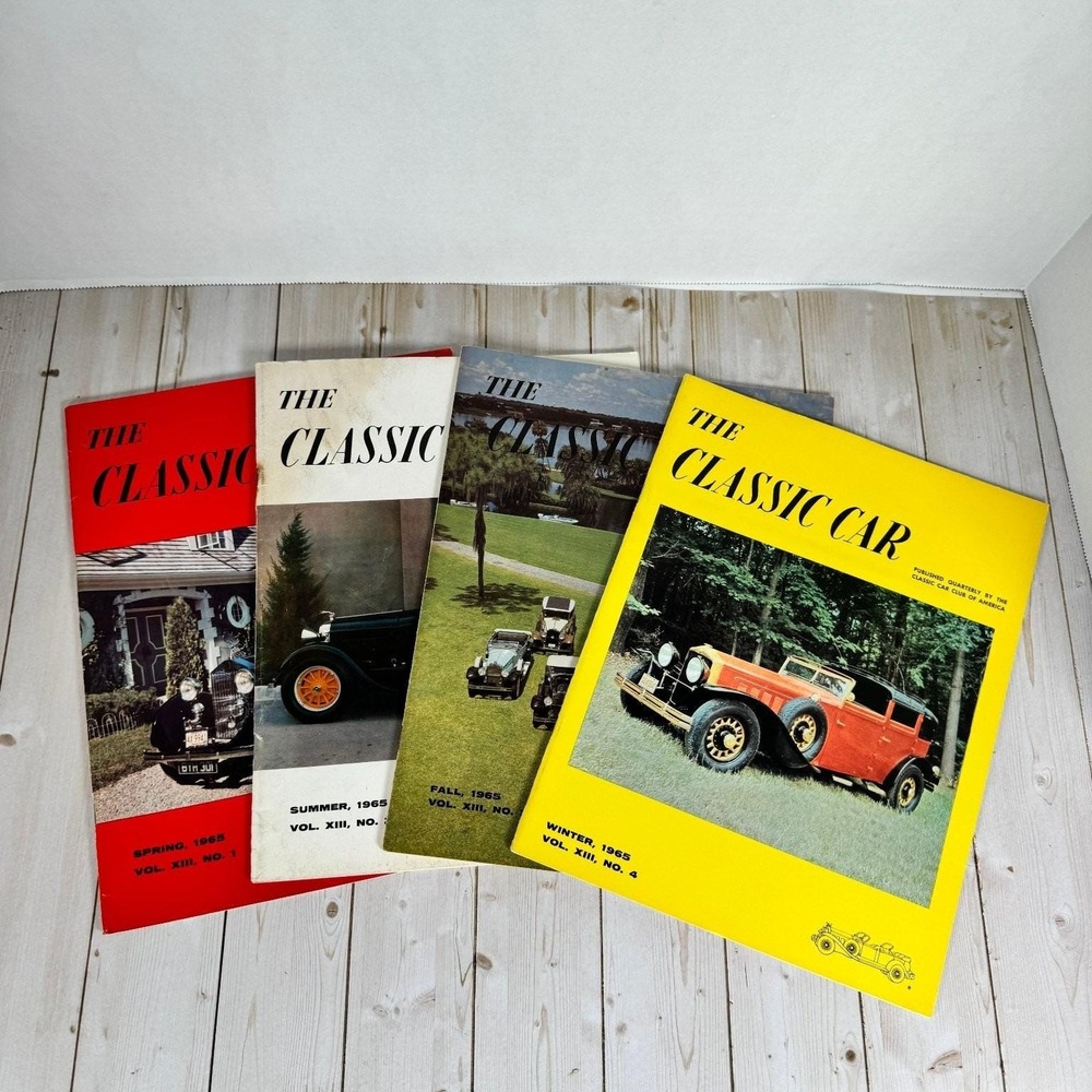 The Classic Car Magazine 1965 Full Year Set Vol XIII Classic Car Club America